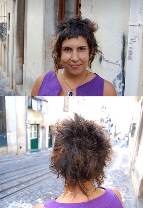 cieniowane fryzury krótkie uczesanie damskie zdjęcie numer 75A